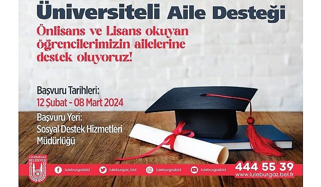 ‘Üniversiteli Aile Desteği’ müracaatları başlıyor