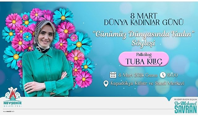 Ünlü Psikolog Kılıç Nevşehirli Bayanlarla Buluşacak