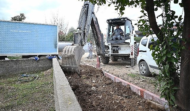 Yeni Mahalle’de kaldırım çalışmaları