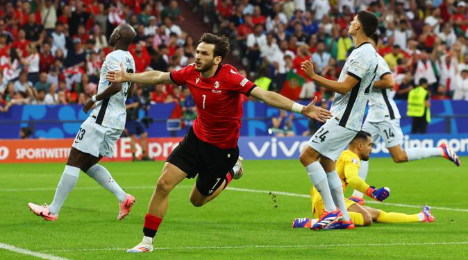 Büyük sürpriz! Gürcistan son 16 turuna yükseldi!