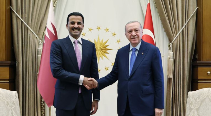 Erdoğan, Al Sani ile bir araya geldi