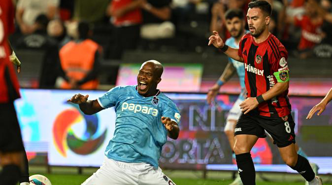 Trabzonspor, Gaziantep FK deplasmanında 1 puana razı oldu
