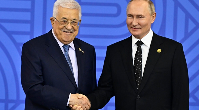 Rusya Devlet Başkanı Putin, Filistin Devlet Başkanı Abbas ile görüştü