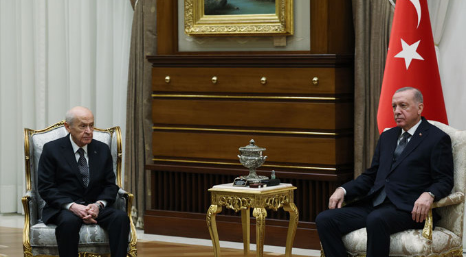 Cumhurbaşkanı Erdoğan, Bahçeli’yi kabul etti