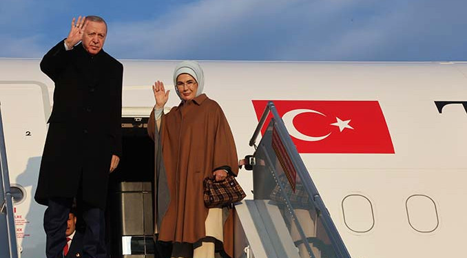 Cumhurbaşkanı Erdoğan, G20 Liderler Zirvesi için Brezilya’ya gitti