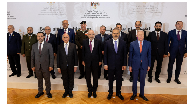 Amman’daki Beşli Güvenlik Zirvesi’nden Suriye’ye destek çıktı