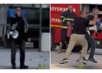 İsrail’e kızdı, kendini yakmaya çalıştı!