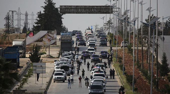 PKK/YPG’li teröristler Halep merkezinden çekiliyor
