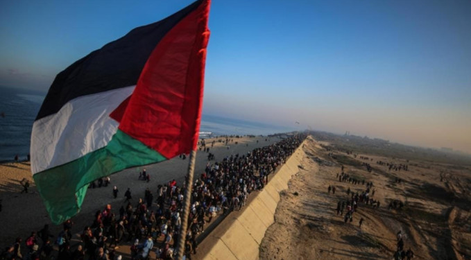 DSÖ genel merkezi önüne Filistin bayrağı çekilecek