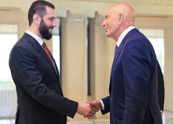 Suriye Cumhurbaşkanı Şara, ABD’li heyeti kabul etti