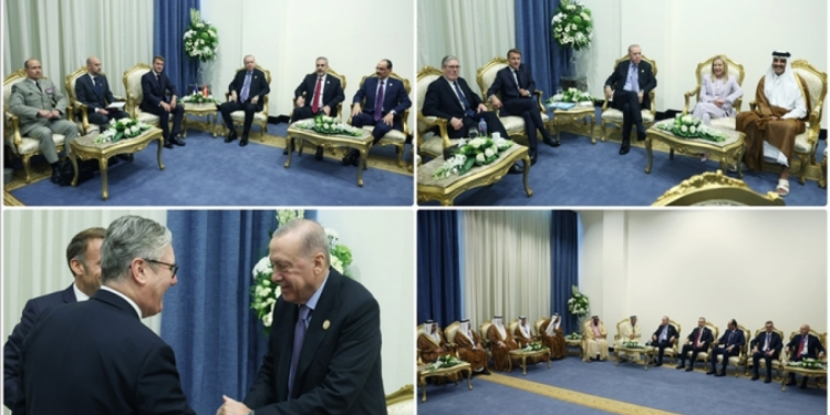 Cumhurbaşkanı Erdoğan’dan Barış Zirvesi’nde diplomasi trafiği